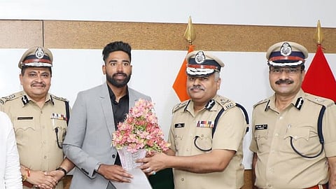 Cricketer Mohammed Siraj