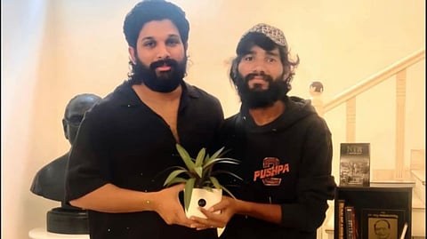 Fan Cycles 1600 KM To Meet Allu Arjun; star was gifted a return flight ticket