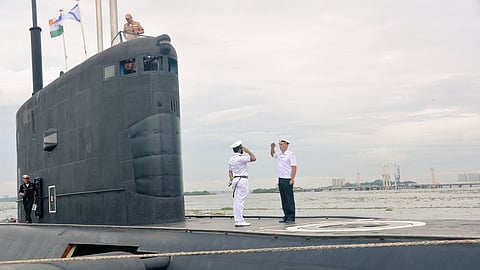 Russian submarine anchored in Kochi; Navy prepared a grand reception