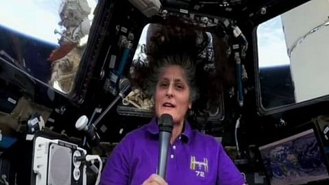 Sunita Williams with a Diwali message from space,
Video