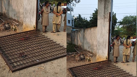 ഇരുമ്പുകൊണ്ടുള്ള സ്കൂള് ഗേറ്റ്