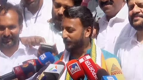 rahul mangoottathil response on victory