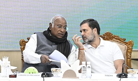 Mallikarjun kharge and rahul gandhi