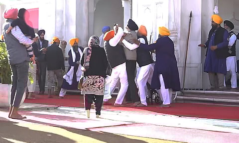 Man Fires At Sukhbir Singh Badal During His Penance At Golden Temple