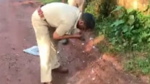 two explosions on public road