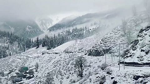 tourists enjoying the snowy landscapes of Kashmir’s Gulmarg