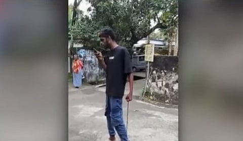 Accused arrested for biting people with dog