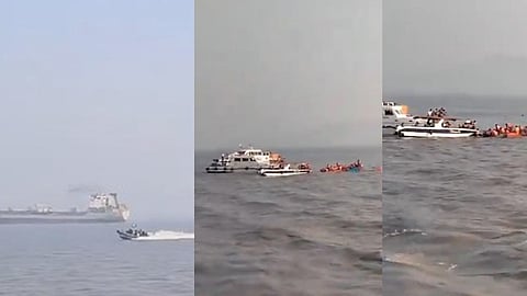 boat collided with the passenger ferry