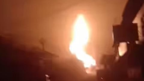 Gas cylinders explode