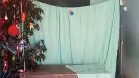 kerala christmas-decoration-at-school-destroyed