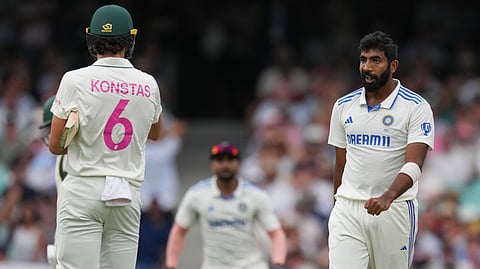 Jasprit Bumrah stares down Sam Konstas