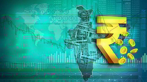 Rupee rises 9 paise