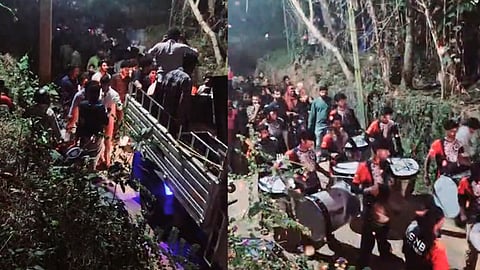 firecrackers were set off during a wedding celebration, toddler in critical condition in hospital