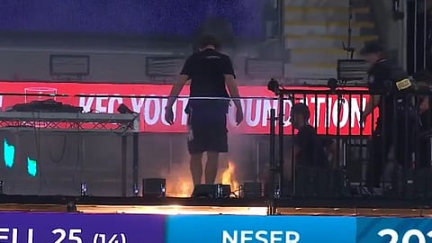 Fire breaks out at Gabba