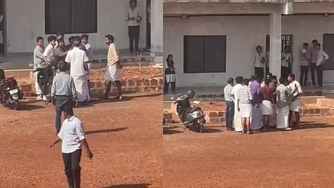 SFI members attacking unit secretary