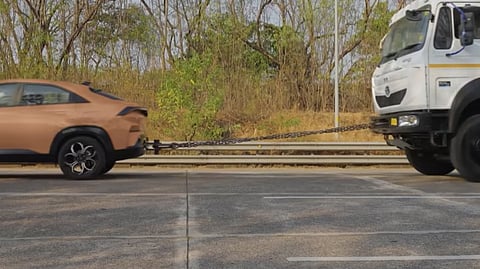 Tata Curvv Pulls Trucks Weighing 42 Tonnes