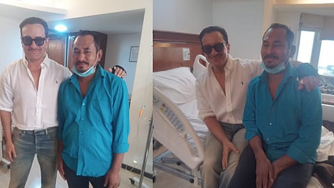 saif ali khan with auto driver who saved
