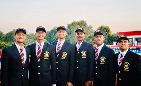 Six NCC Air Wing cadets from Mar Ivanios College