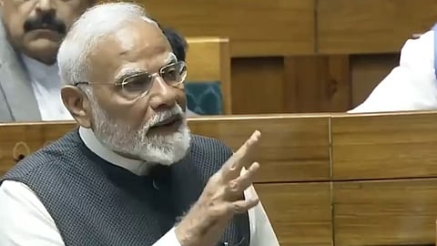 '25 crore people lifted out of poverty modi Lok Sabha