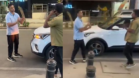 Rahul Dravid’s Car touches a goods auto