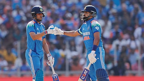 Gill hits century, Shreyas and Kohli shine; England set a huge target for victory