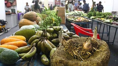 image of vegetables displayed in a market