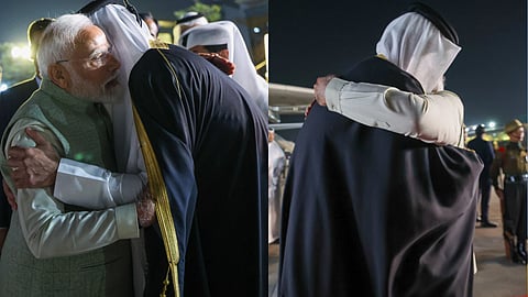 Qatar Emir in India, PM Modi receives him at Delhi airport in rare gesture