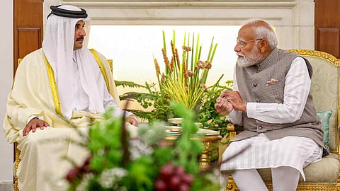 Qatar Ameer and Narendra Modi