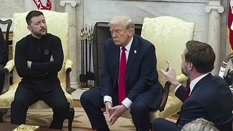 ഡോണള്ഡ് ട്രംപ് വ്ലാഡിമിര് സെലന്സ്കി കൂടിക്കാഴ്ച