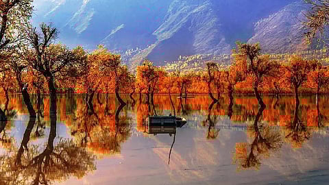 Wular lake in Bandipora, Kashmir