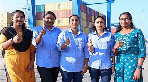 Women break barriers at Kerala''s Vizhinjam port