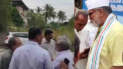 തുഷാര് ഗാന്ധിക്കെതിരെ ആര്എസ്എസ് - ബിജെപി പ്രവര്ത്തകരുടെ പ്രതിഷേധം