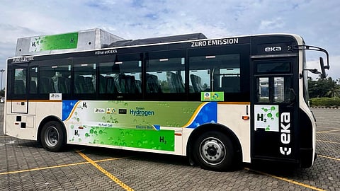 Kerala's first hydrogen-fuelled bus