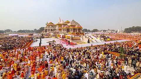 consecration ceremony at the Ram Mandir in Ayodhya