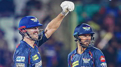 Mitchell Marsh slams a 21-ball half-century