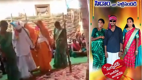 In love with two at the same time, young man marries both together.