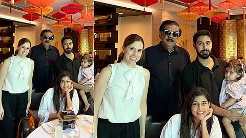 Priyadarshan shares picture from Kalyani's birthday celebration