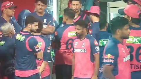 Rift in Rajasthan Royals camp? Sanju Samson ignores Rahul Dravid