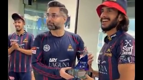 Hasan Ali received fitness band