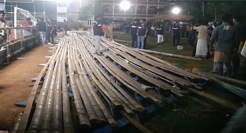 Temporary gallery collapses during football tournament; 52 injured
