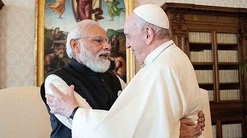modi, francis pope