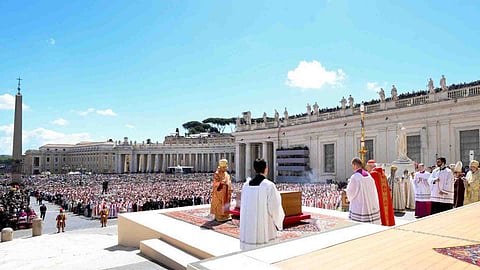 The final valediction at the conclusion of the Solemn Requiem Mass for Pope Francis
