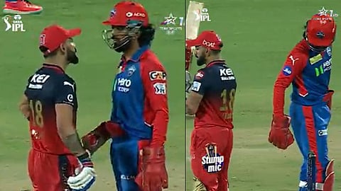 irat Kohli angrily storms at KL Rahul during RCB chase
