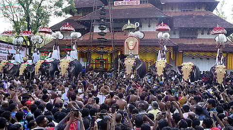 young man in epileps thrissur pooram