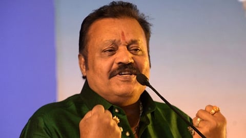 Suresh Gopi arrives at thrissur pooram