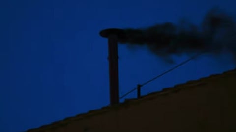 Black smoke emerges at Vatican