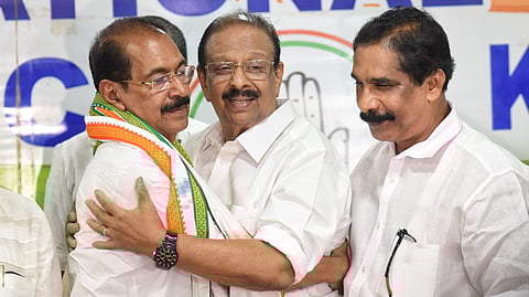 Sudhakaran congratulates Sunny Joseph