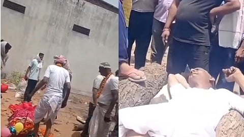 Son halts mother's cremation in Jaipur, lies on pyre over silver bangles