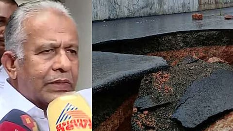 cracks found in NH construction across kerala contractor to be blacklisted E T Muhammad Basheer