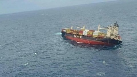 Liberian ship sinks off Kerala coast